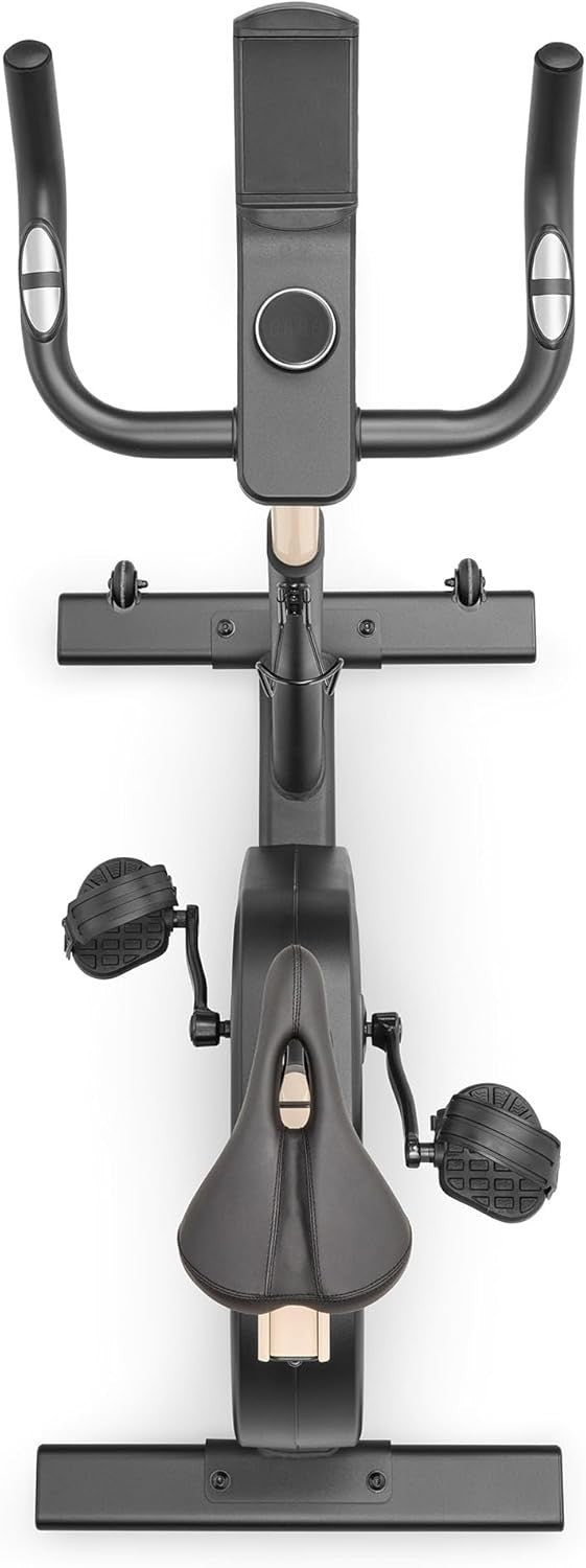 Upright Exercise Bike 16-Level Magnetic Resistance LED Bluetooth Home Gym