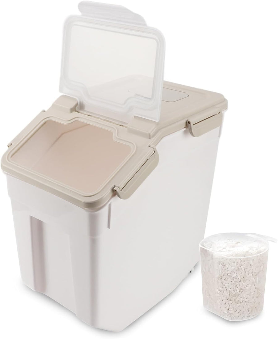 15KG Large Airtight Grain & Pet Food Storage Bin