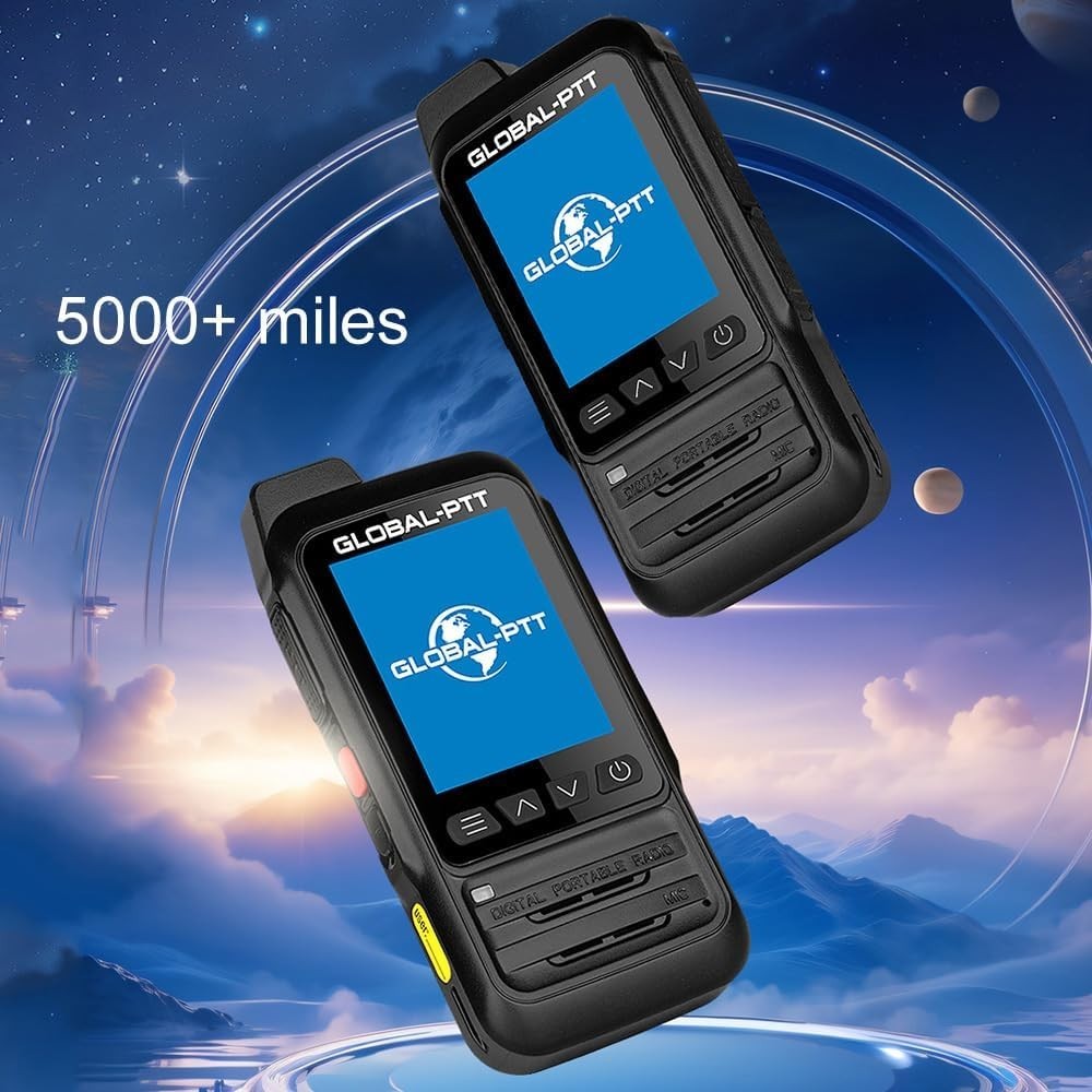 4G GPS PTT Walkie Talkies IP67 Waterproof Unlimited Range 2 Pack