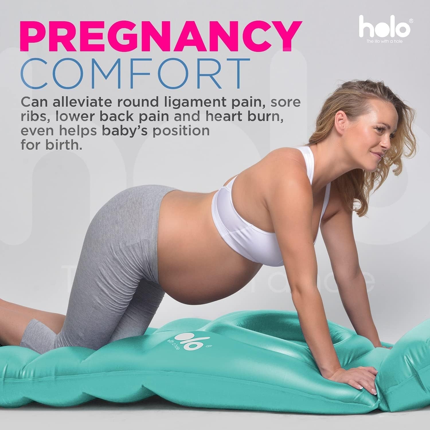 Pregnancy Pillow Inflatable Belly Support Full Body Maternity Sleep Cushion