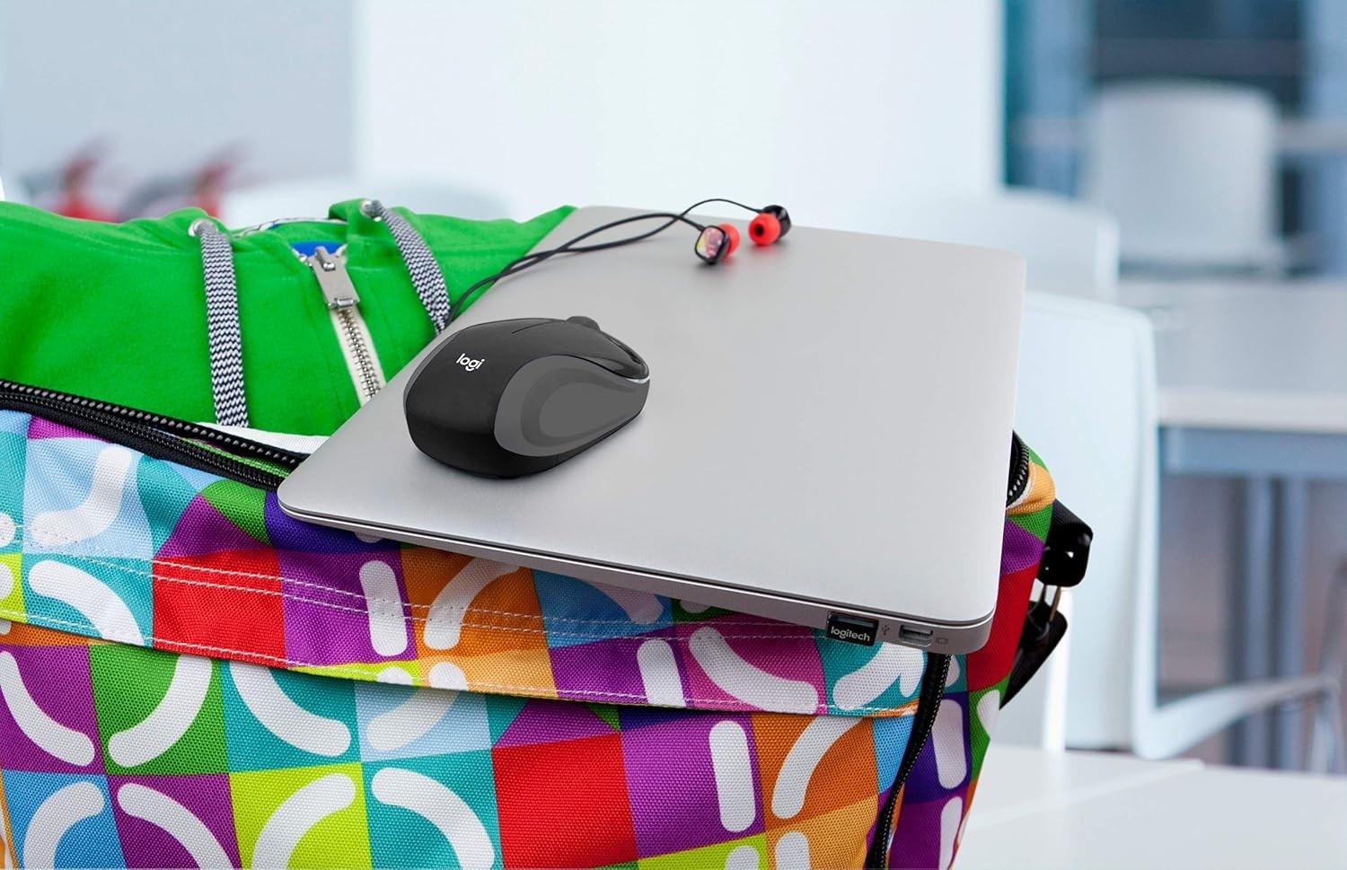 Mini Wireless Mouse USB Portable Pocket Laptop Travel Black