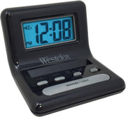 Travel Alarm Clock Compact Digital Foldable Snooze Backlight Portable