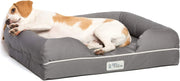 Small Orthopedic Memory Foam Dog Bed 64x51x14cm Grey