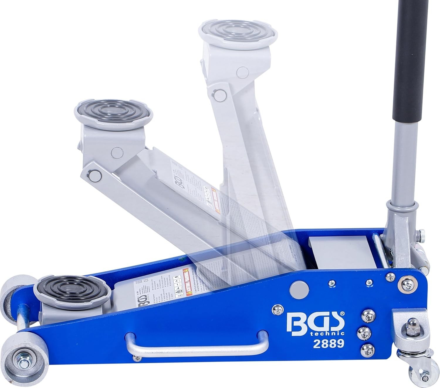 2.5 Ton Aluminium–Steel Floor Jack Dual Piston Low Profile Car Lift 100–460mm