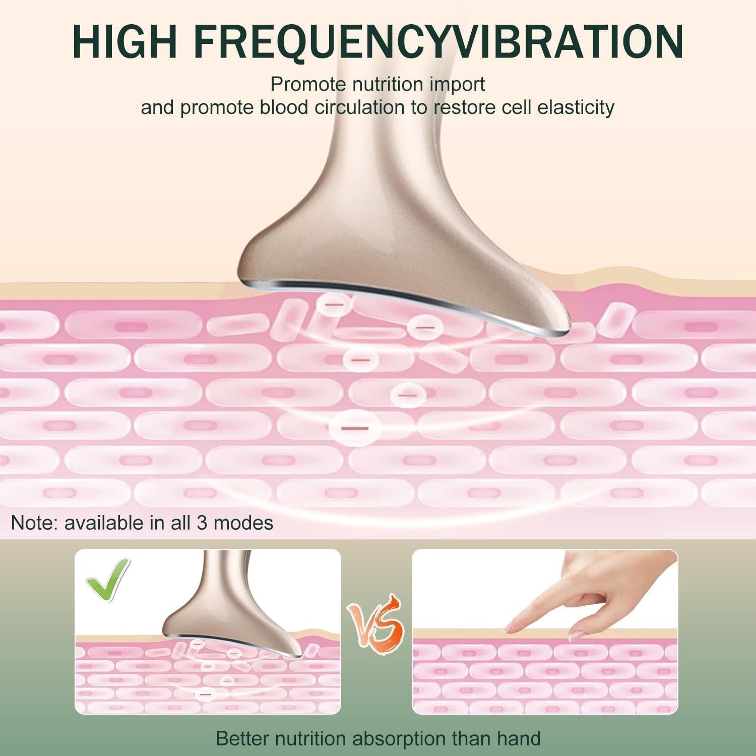 EMS Facial Massager Face Lifting Microcurrent LED Heat Sculpting