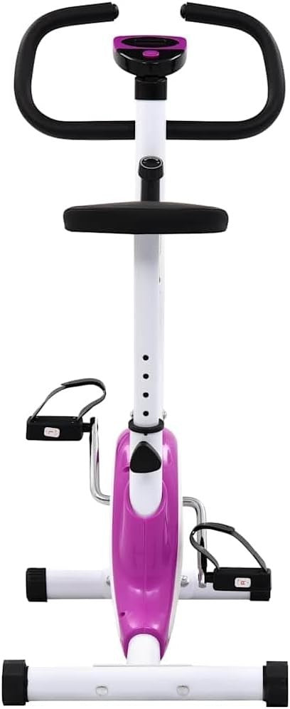 Adjustable Home Exercise Bike w/ LCD Monitor, Belt Drive & 120kg Capacity