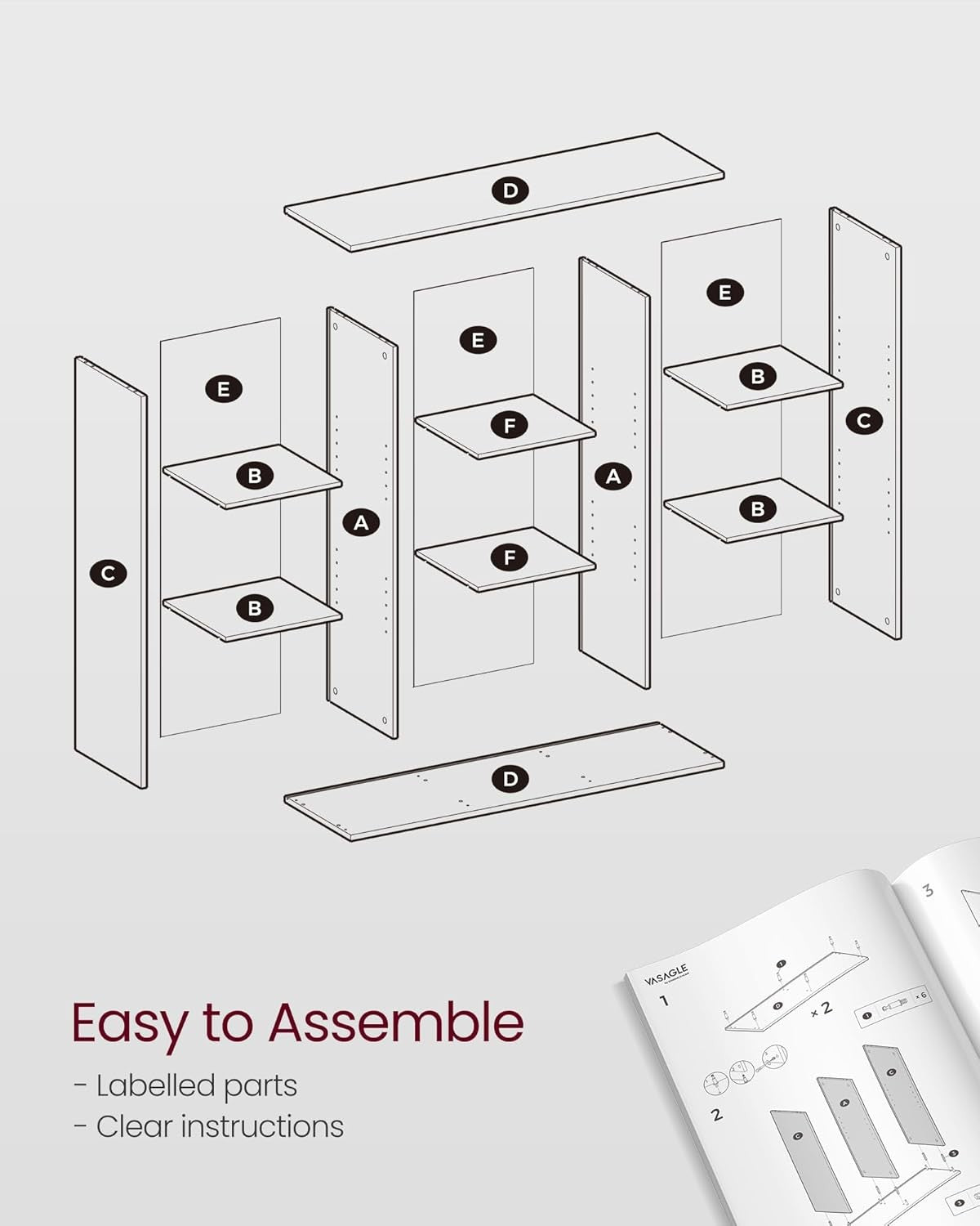 9-Cube White Bookcase | Large Storage Shelf Unit for Living Room Office Home