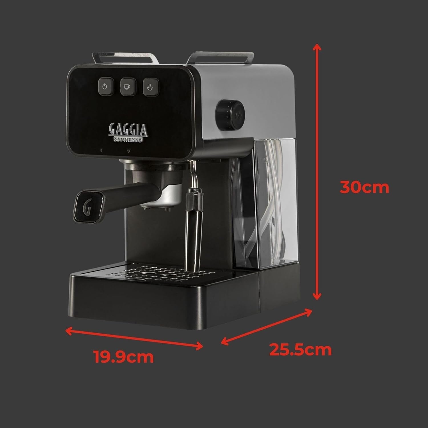 Manual Espresso Coffee Machine 1.2L | Steam Milk Frother | Compact Barista Maker