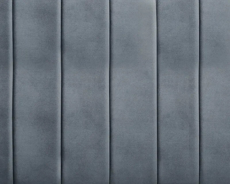 Grey Velvet 3 Seater Sofa Bed Pull-Out Chaise Storage Guest Sleeper Couch