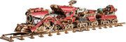 3D Wooden Steam Train Puzzle Motorized DIY Model Kit 800+ PCS Adult Build