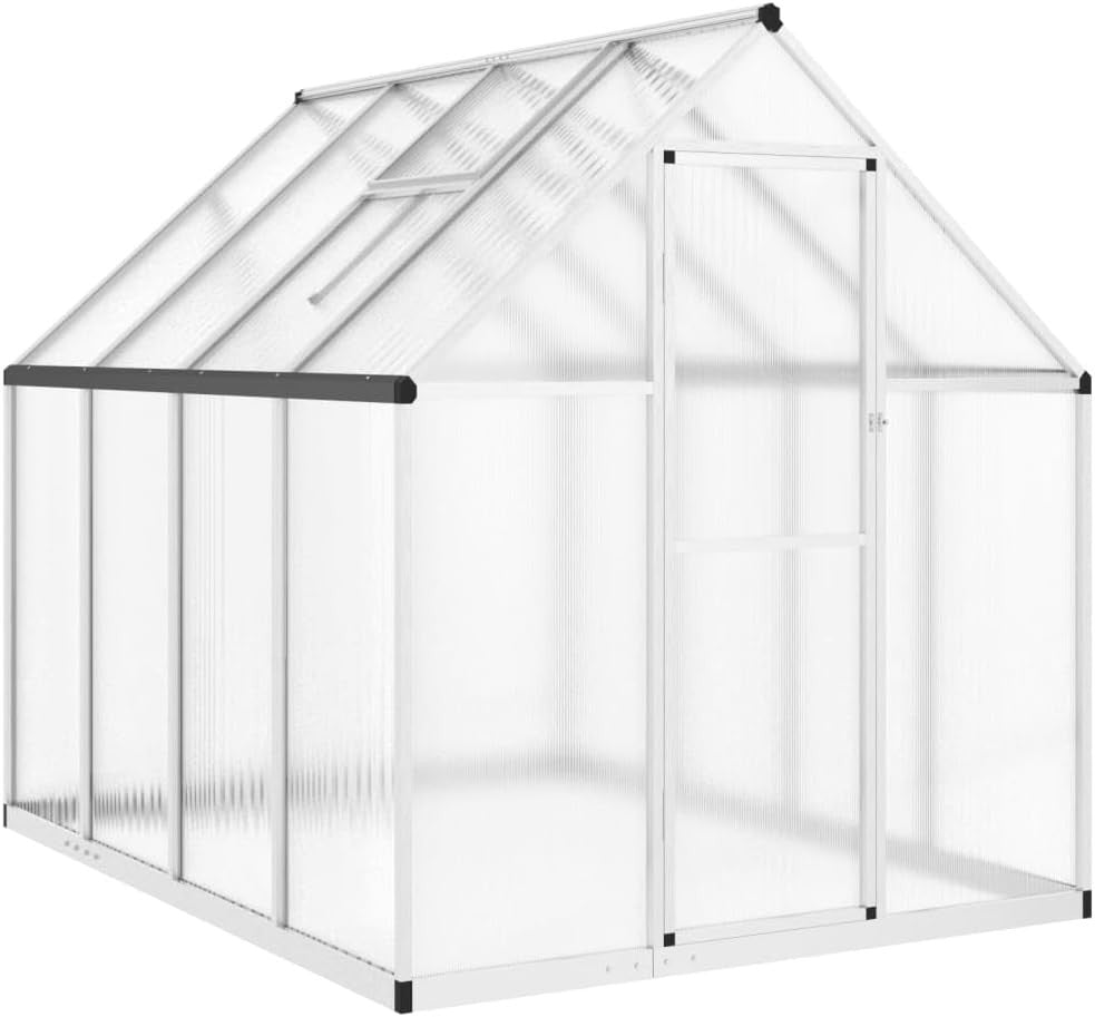 Aluminium Walk-In Greenhouse 224x169x195cm Polycarbonate Large Garden