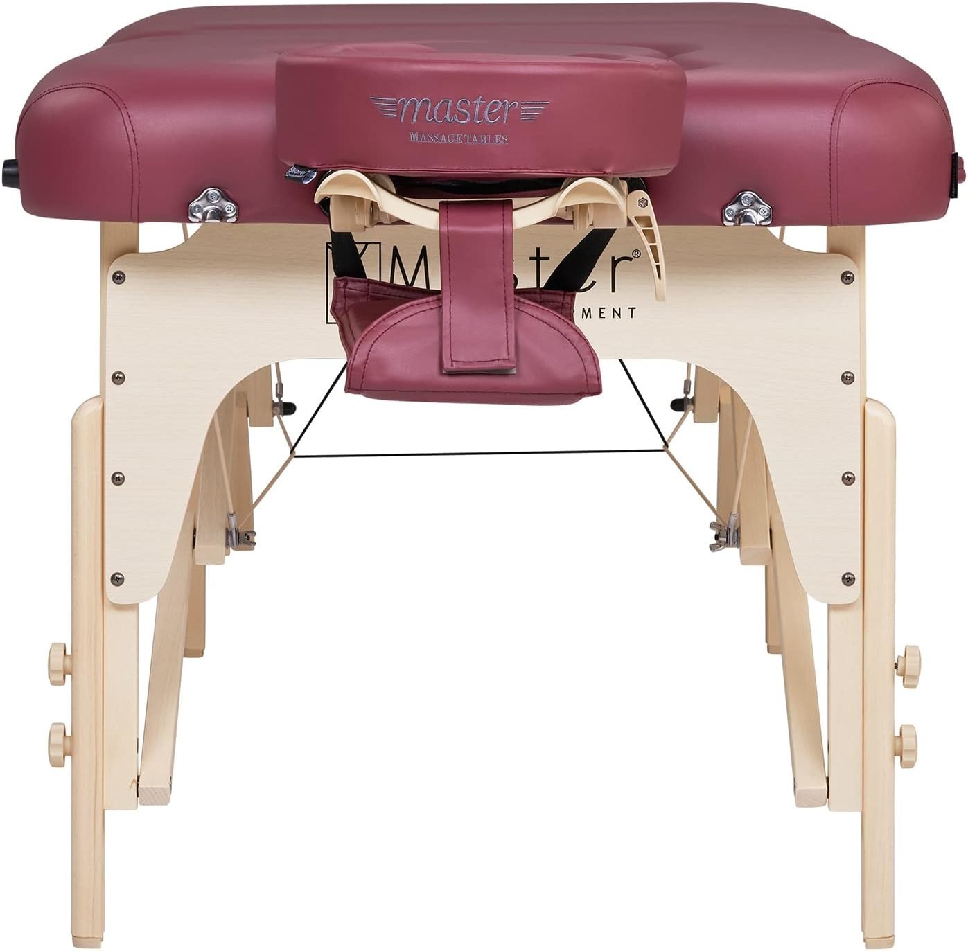 76cm Pregnancy Massage Table Portable Spa Bed with Belly Support Burgundy