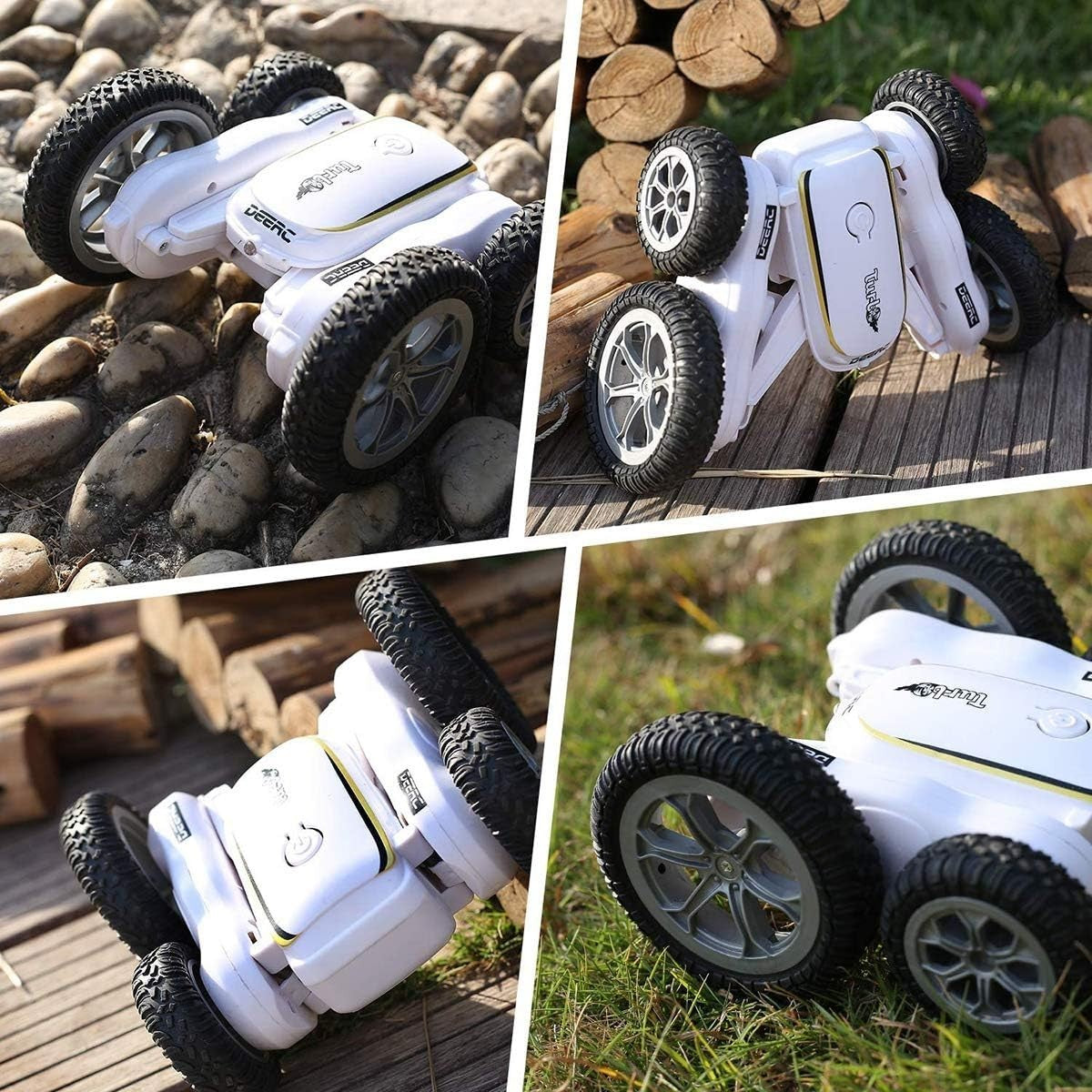 4WD Spider RC Stunt Car for Kids, 360° Flip Double-Sided Remote Control Car