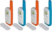 PMR446 Walkie Talkies Quad Pack Digital Display Long Range 4 Radios