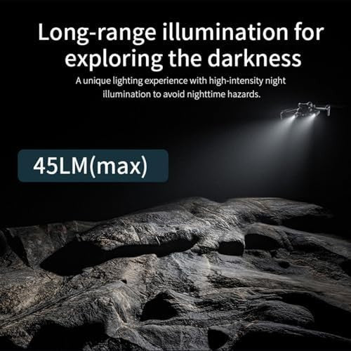 Drone Dual Searchlight for Mini 4 Pro – 360° Rotating Night Light, 4 Modes