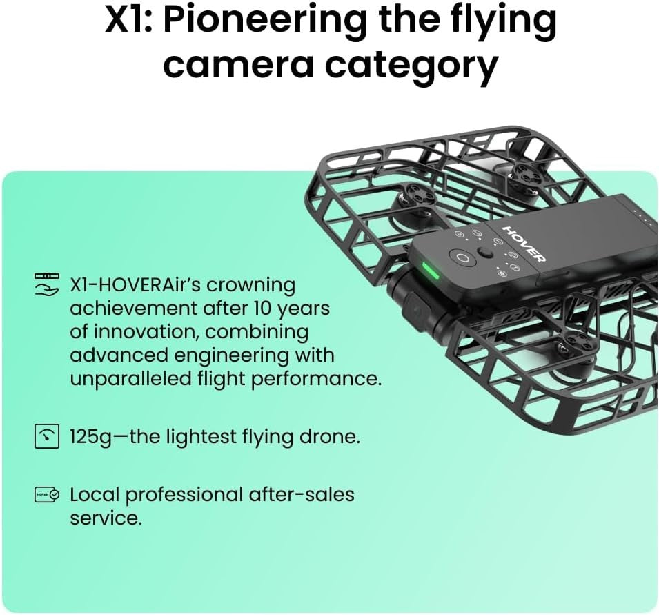 2.7K HDR Foldable Self-Flying Drone with Follow-Me & 2 Batteries