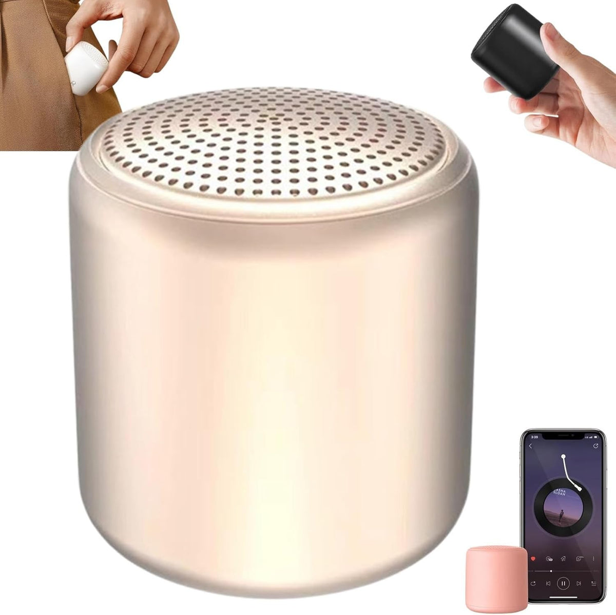 Portable White Noise Sound Machine Bluetooth Travel Speaker