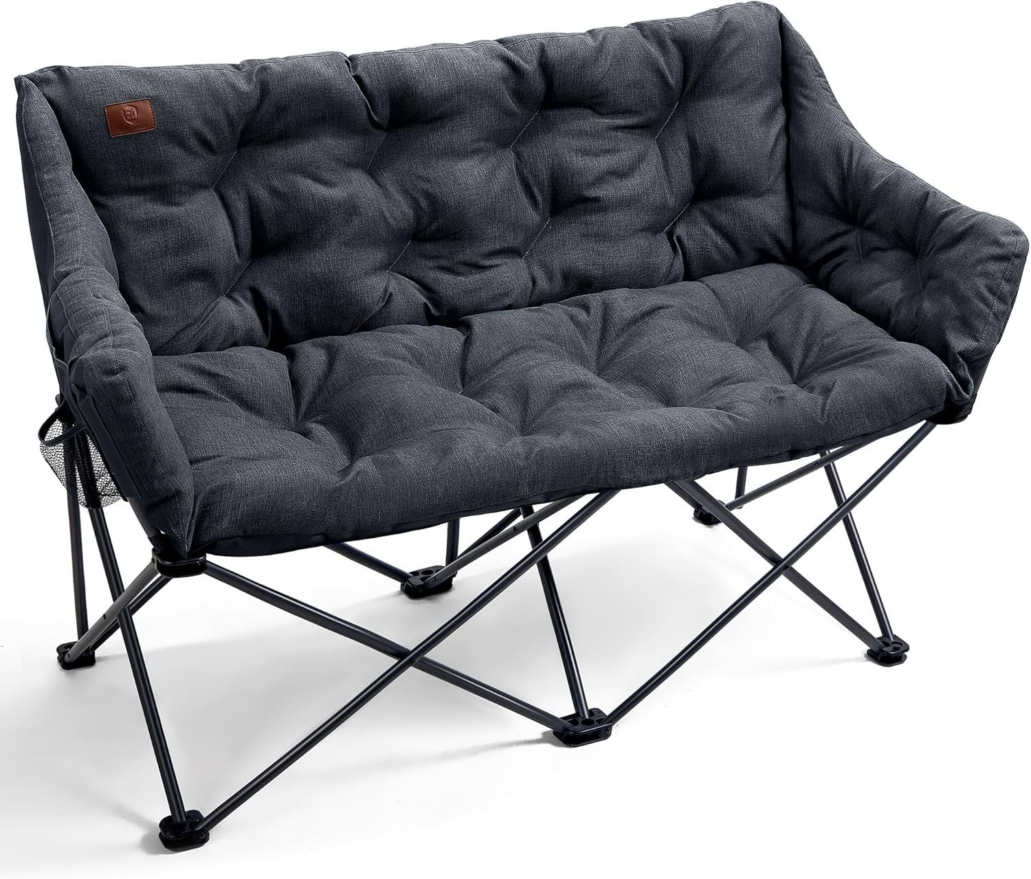 Heavy Duty Double Folding Camping Chair 320kg Capacity Outdoor Sofa Seat