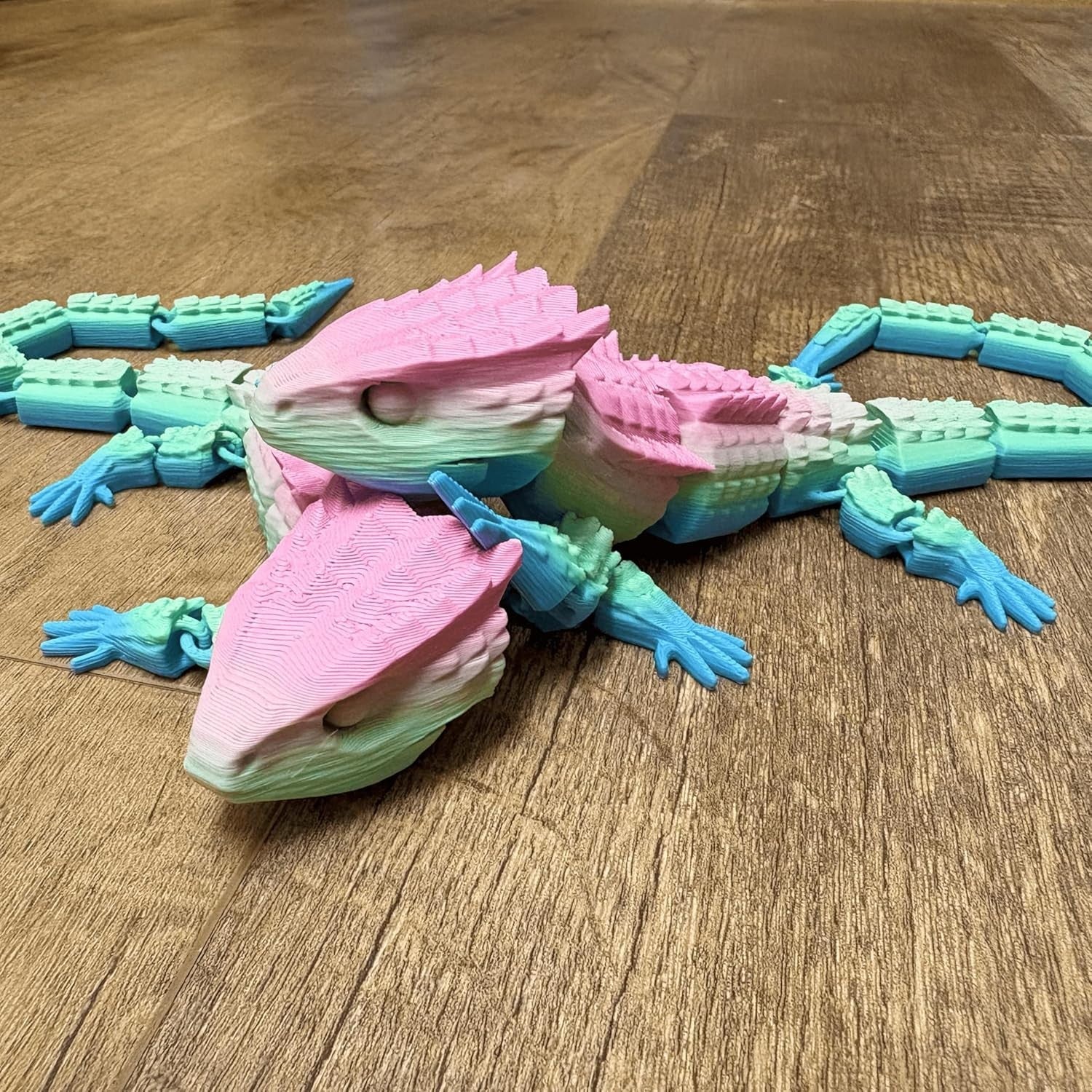 Pastel Rainbow Lizard Fidget Articulated Sensory Stress Toy