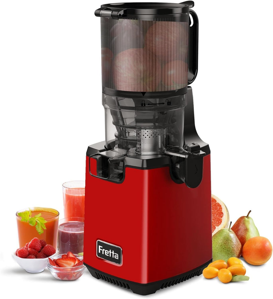 Cold Press Juicer 135mm Wide Mouth Whole Fruit 250W Quiet BPA Free