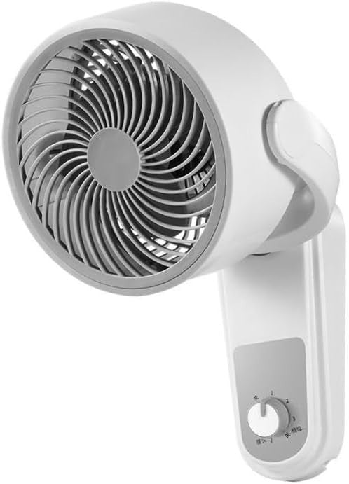 Wall Mounted Fan 220V 3-Speed 40W Quiet Cooling Oscillating for Bedroom Bathroom