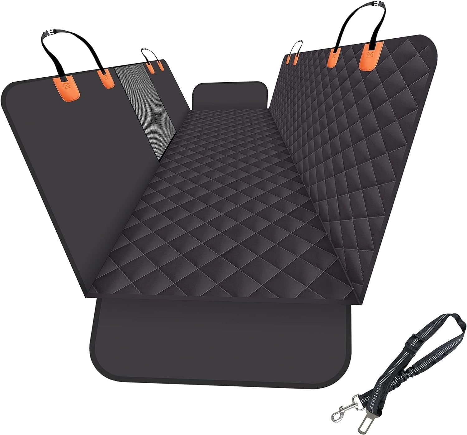 Dog Car Seat Cover Hammock Waterproof Mesh Window Rear Protector Leash