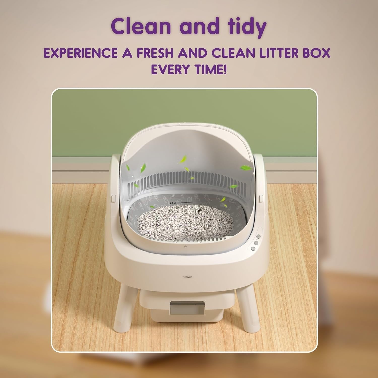 Self Cleaning Cat Litter Box Large Automatic Open Top Quiet Multi Cat
