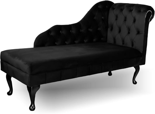 Velvet Tufted Chaise Lounge Sofa Right Hand – Handmade, Durable & Stylish