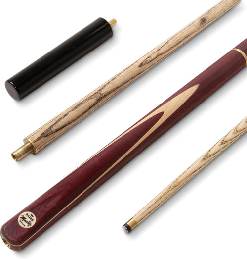 57" Adjustable Snooker Pool Cue 3 Piece Ash Purpleheart 9.5mm Tip