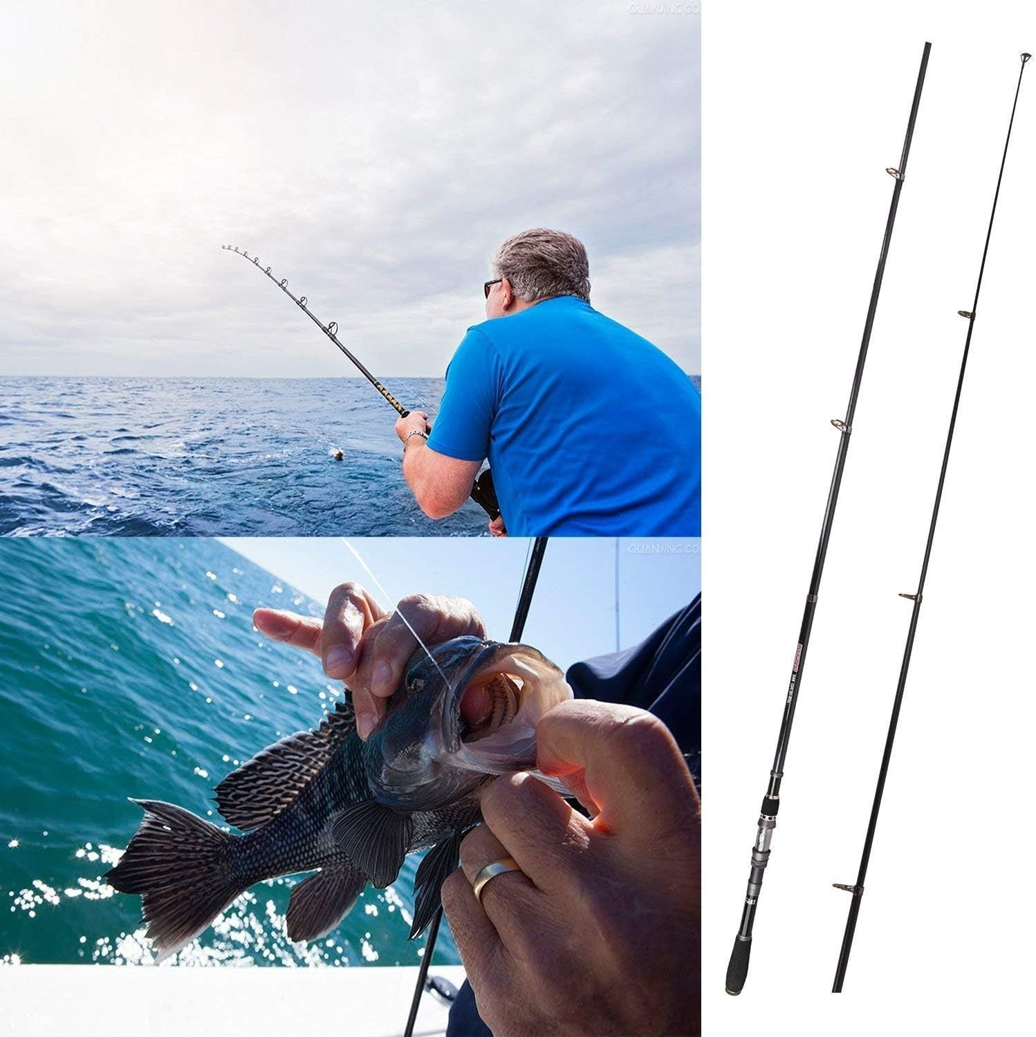 Telescopic Fishing Rod 2.7M Carbon Fiber Travel Rod Portable Spinning