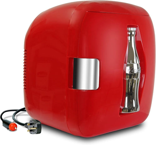 7.9L Coca-Cola Mini Fridge | Portable Cooler & Warmer, Retro Red Design