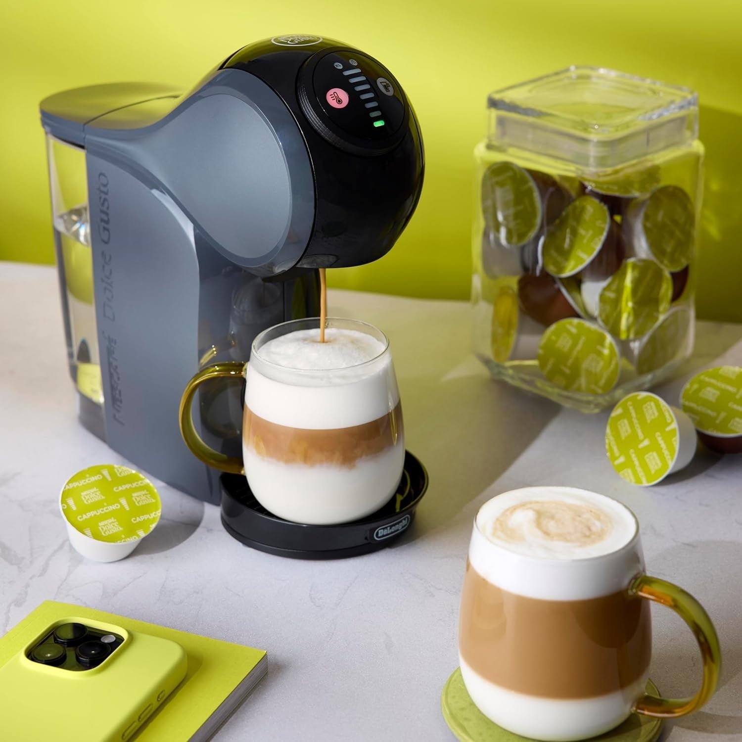 Automatic Coffee Pod Machine | 15 Bar Pressure | Hot & Cold Drinks | Smart Touch