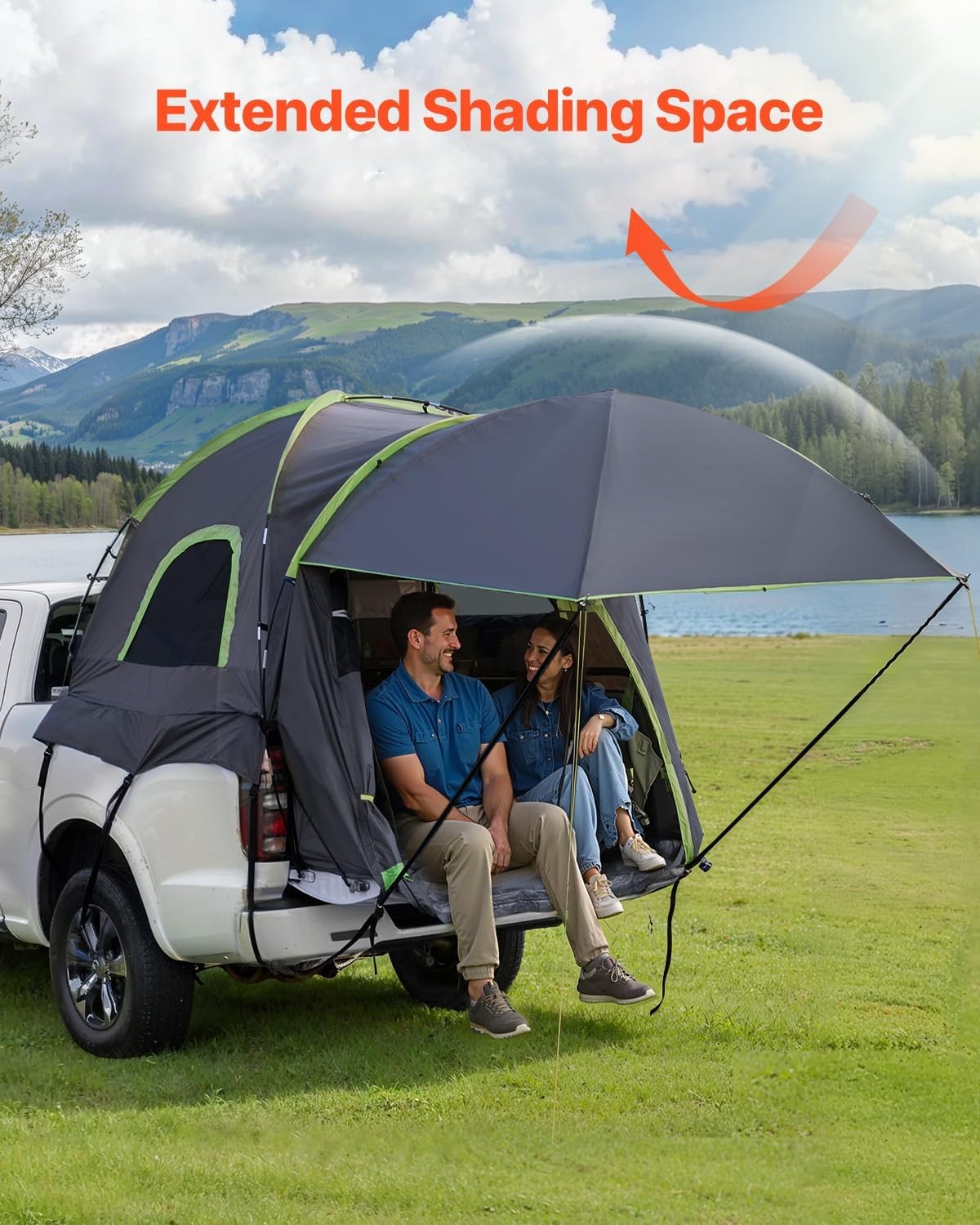 SUV Camping Tent PU2000mm Waterproof Double Layer w/ Awning