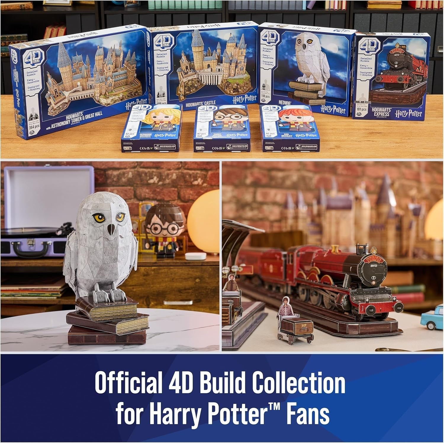 3D Harry Potter Hogwarts Express Puzzle Model Kit - 181 Pieces, Easy Build