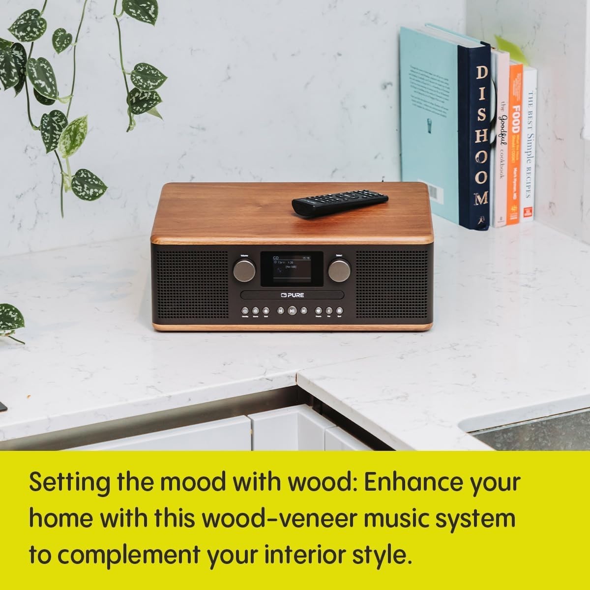Compact HiFi Stereo System CD DAB+ FM Bluetooth AUX USB Alarm Sleep Timer