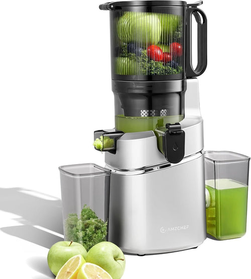 Cold Press Juicer 135mm Wide Feed Opening 250W Auto Feed High Yield