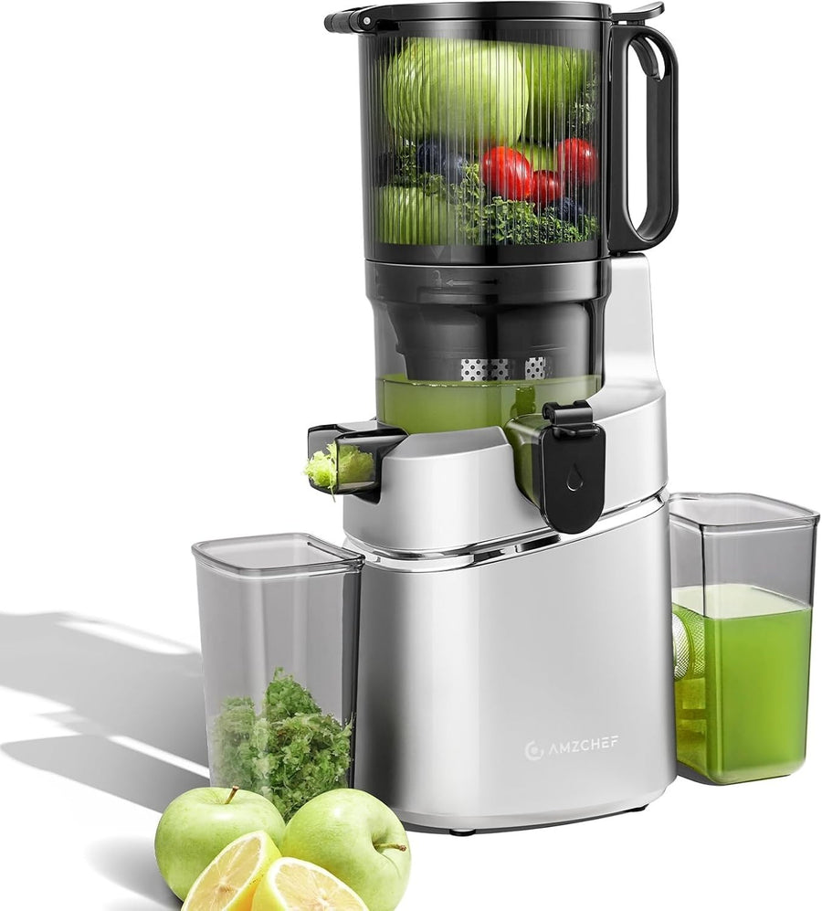 Cold Press Juicer 135mm Wide Feed Opening 250W Auto Feed High Yield