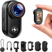 4K Mini Body Camera WiFi POV Action Cam w/64GB Magnetic Mount Kit