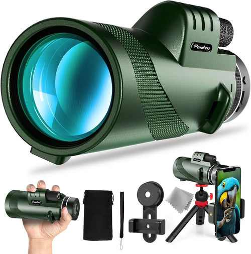 HD 40x60 Monocular Telescope with Tripod & Smartphone Holder, Outdoor Scope