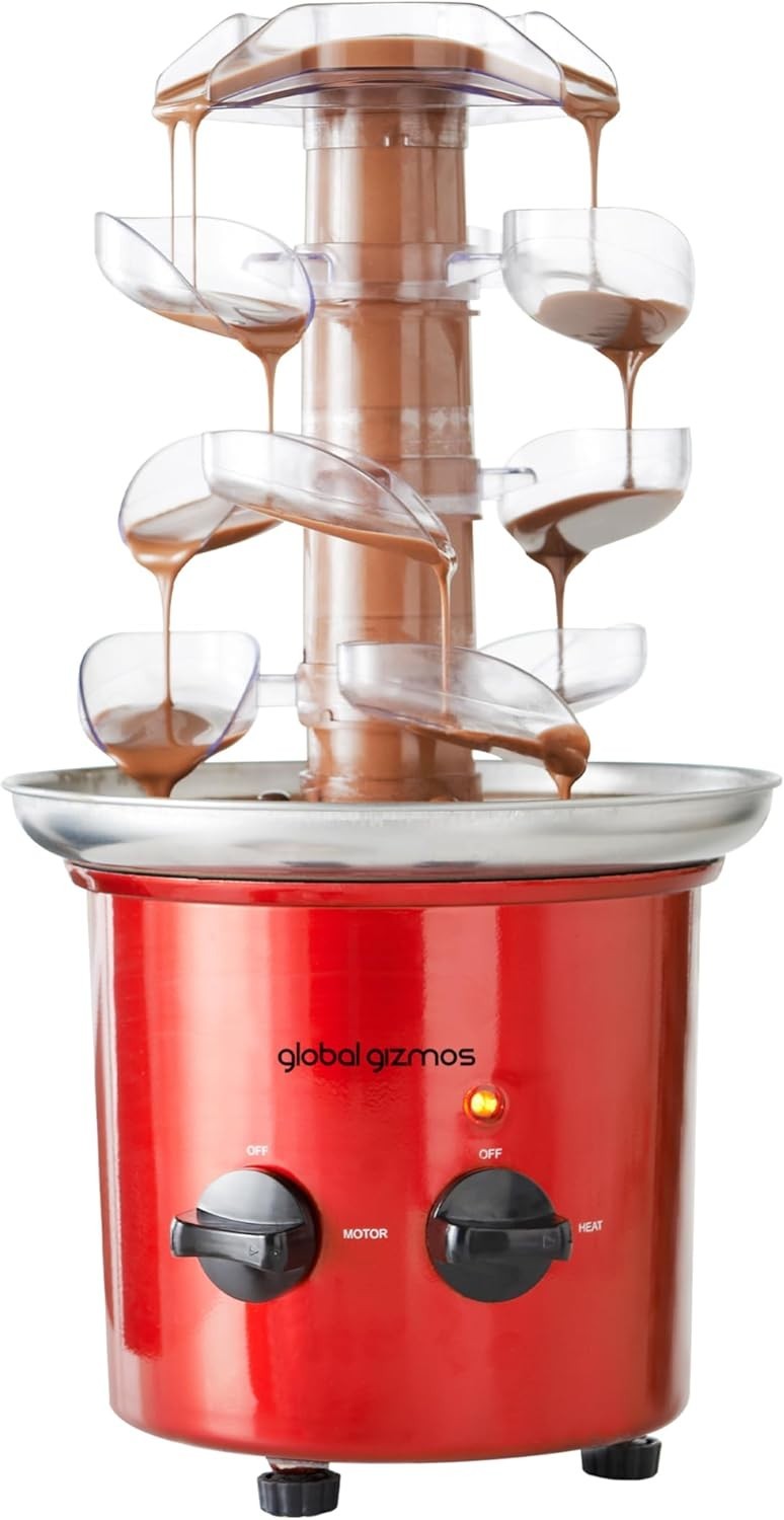 Premium Chocolate Fountain Cascade Party Centrepiece 1KG Red