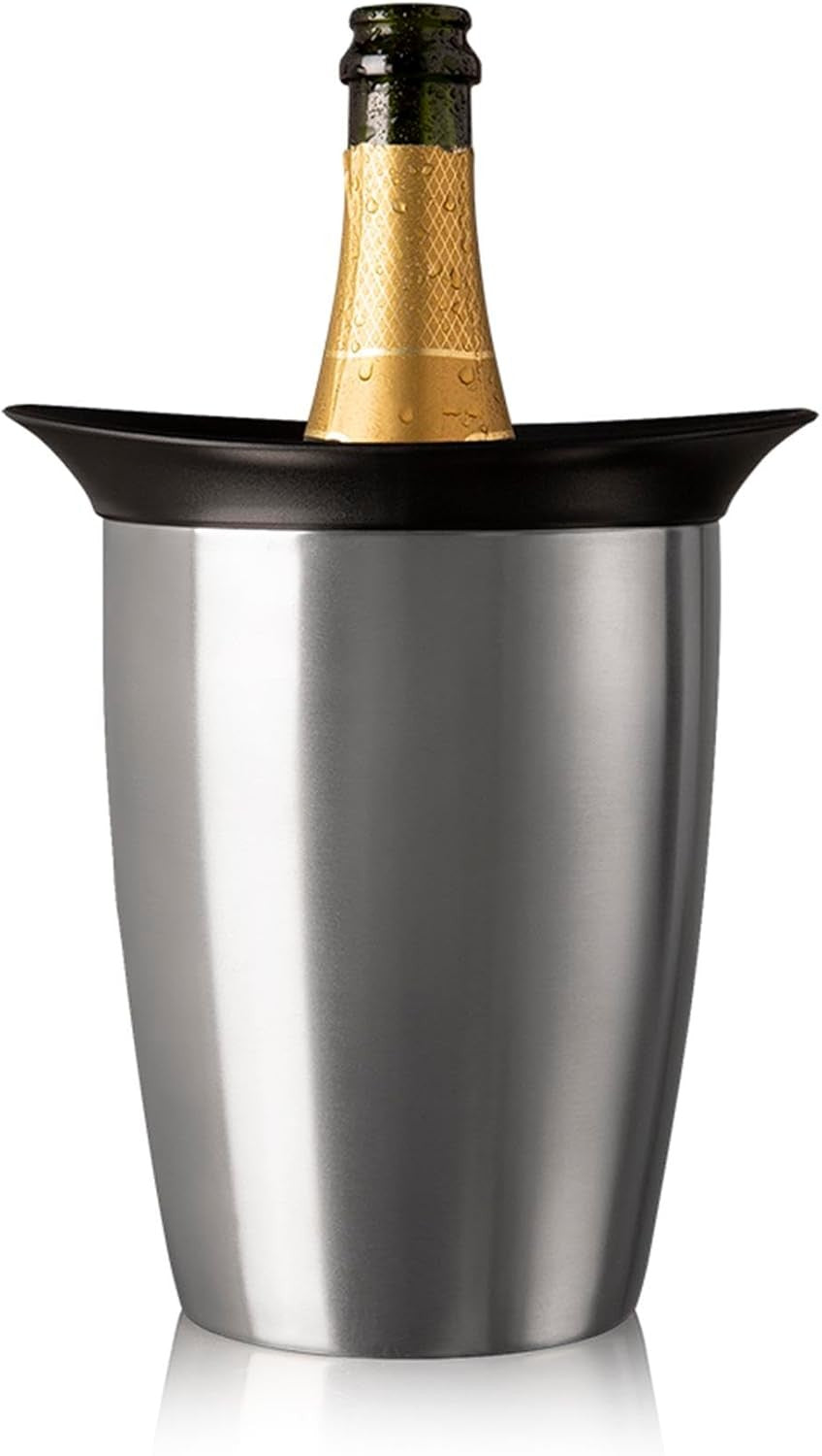 Champagne Bottle Cooler Ice-Free Stainless Steel Fast Chill Reusable Sleeve