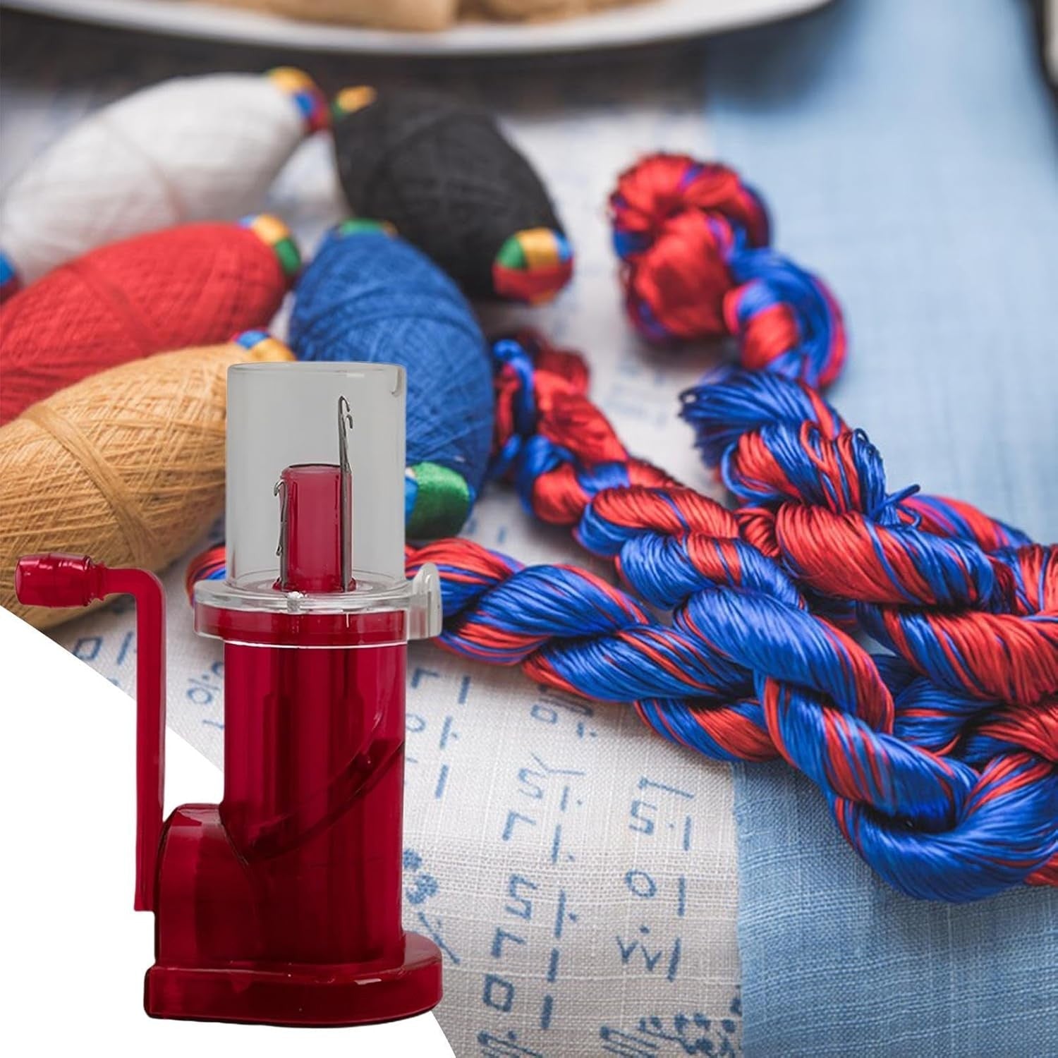 Automatic Knitting Machine Hand Crank Loom DIY Bracelet Weaving Tool