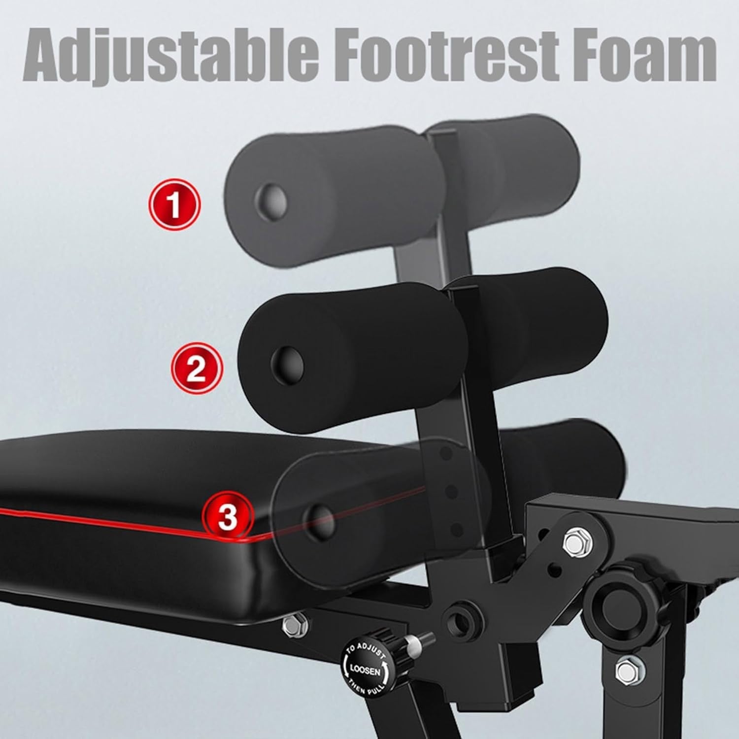 Multi-Angle Workout Bench With Leg Extension Curl 440lb Home Gym