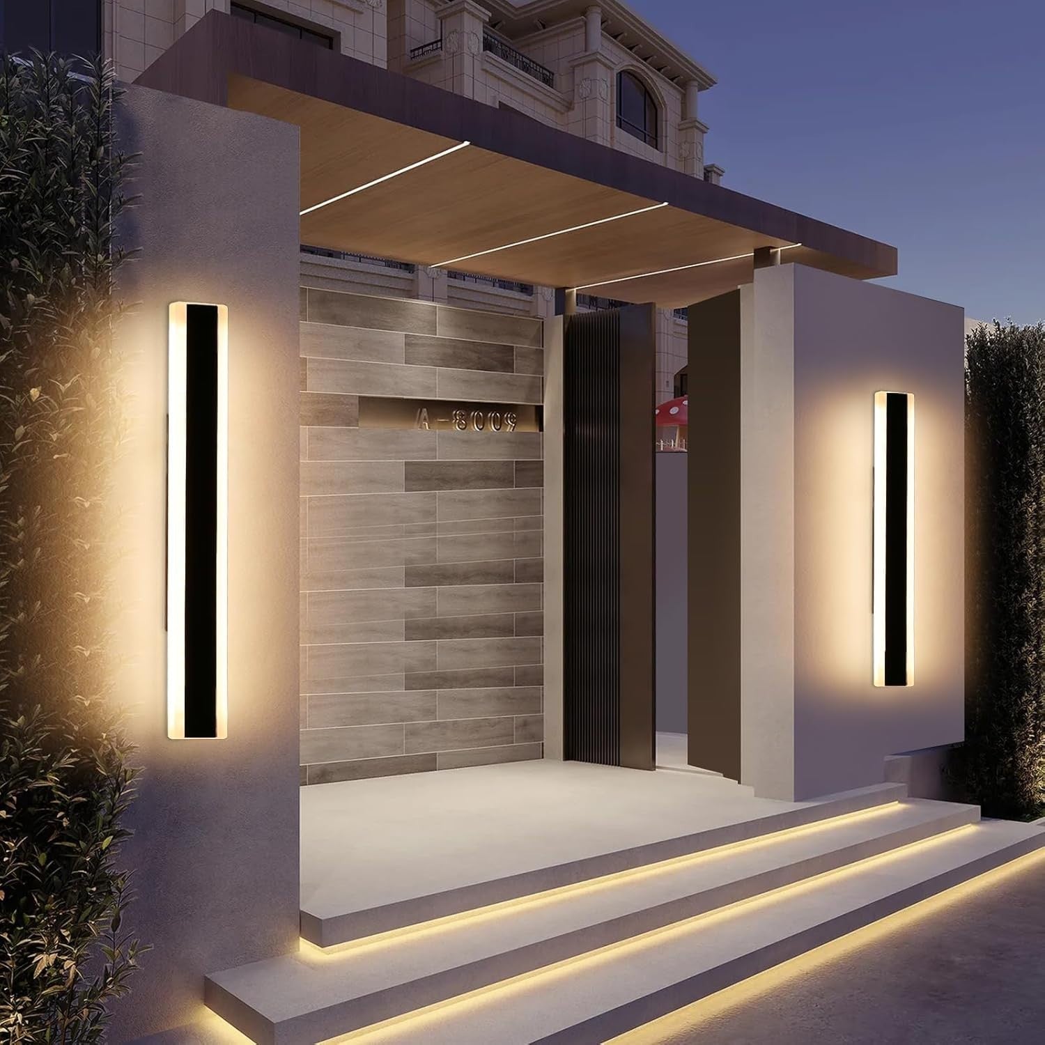 Outdoor LED Wall Light 60cm Waterproof Modern Acrylic Porch Light