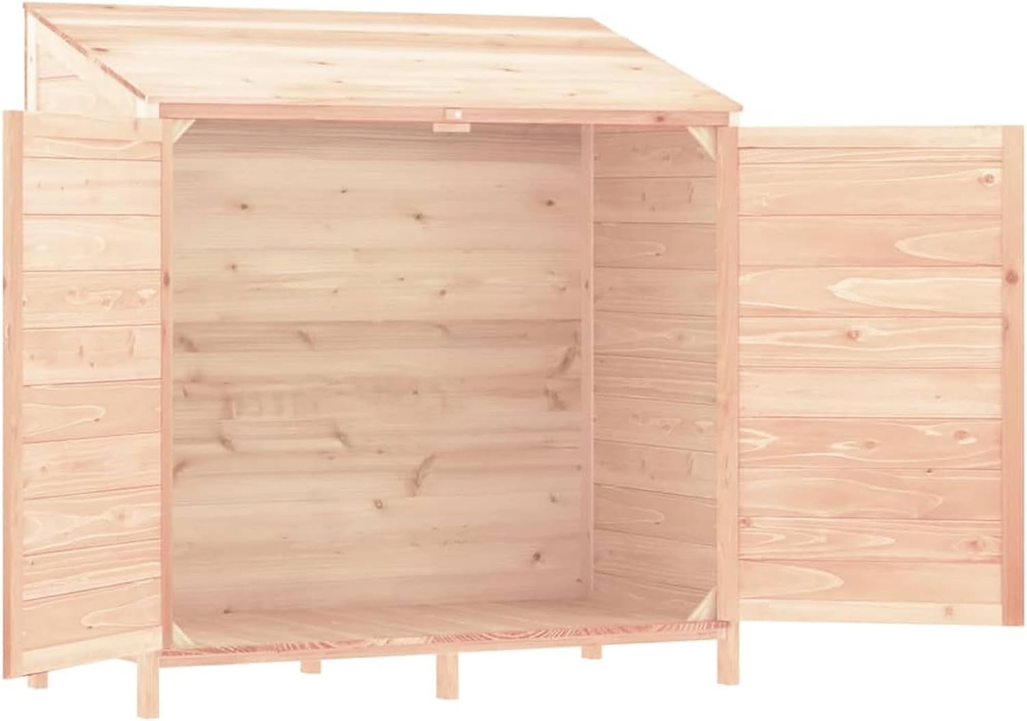 Wooden Garden Shed Outdoor Storage 102x52x112cm Weatherproof Solid Fir Wood