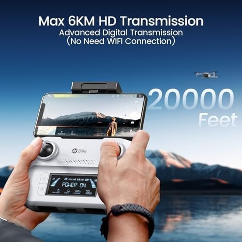 Holy Stone HS360D GPS Drone 4K Camera, 80-Min Flight, Foldable, RC Quadcopter