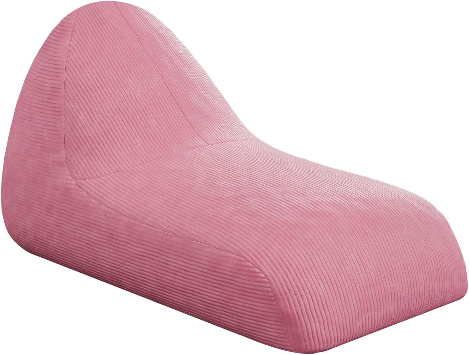Large Pink Kids Bean Bag Chair with Removable Washable Cover