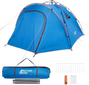 4-5 Person Waterproof Camping Tent with Porch Sewn Groundsheet 7220mm