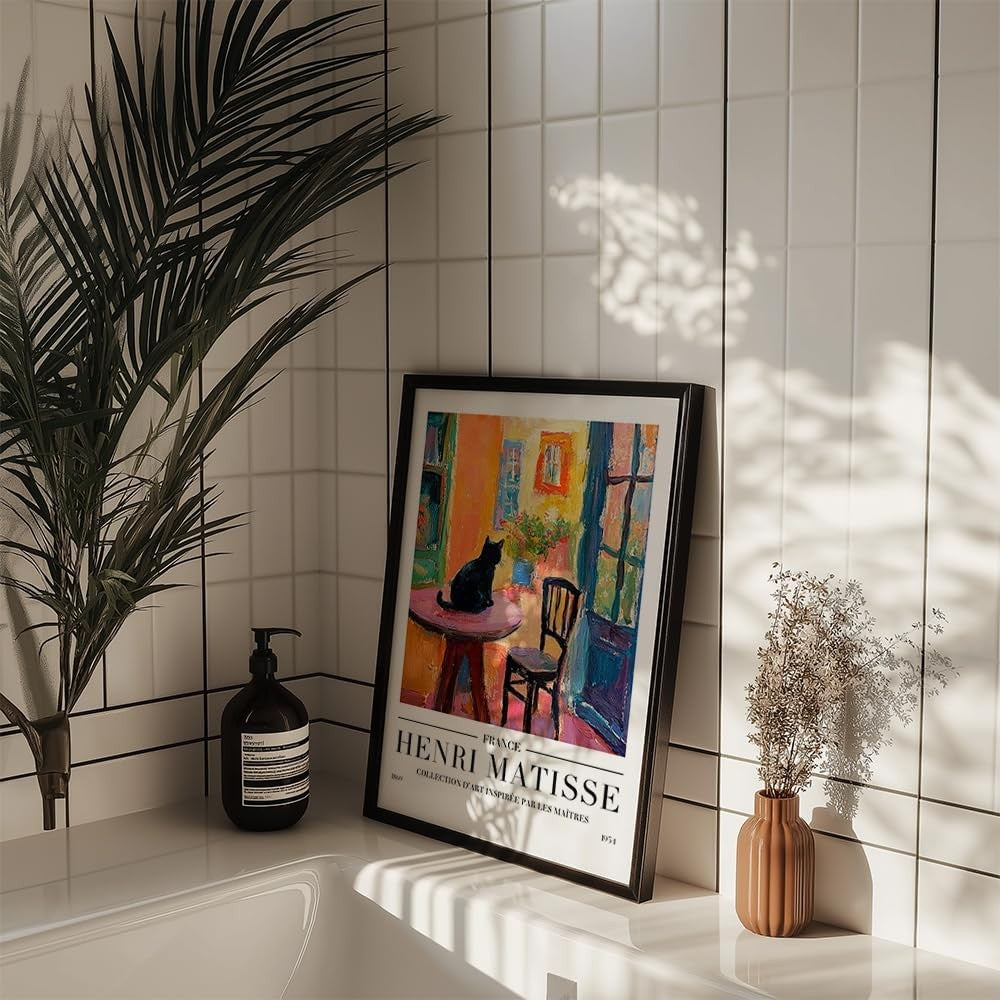Henri Matisse Style Framed Wall Art A3 Colourful Poster Print