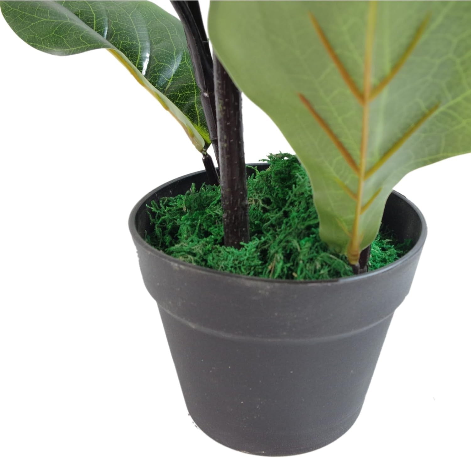 90cm Artificial Fiddle Fig Tree in Weighted Pot Faux Indoor Plant Home Decor